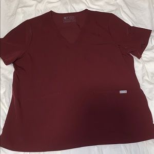 FIGS Burgundy top